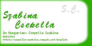 szabina csepella business card